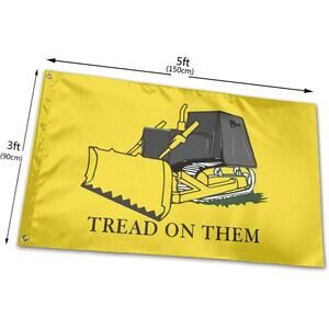 Tread On Them Killdozer Flag 3 x 5 Ft Funny Flags for College Tread On Them -12
